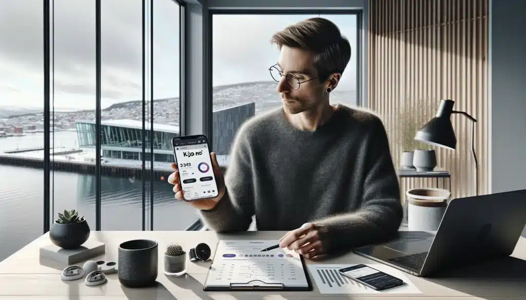 Norwegian professional reviewing mobile site performance and indexing readiness in oslo office